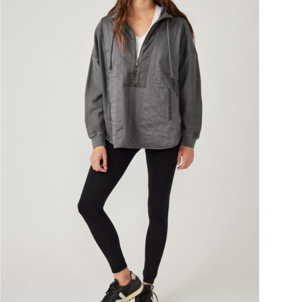 FP MOVEMENT Slow Rush Half Zip / Shadow free people size large